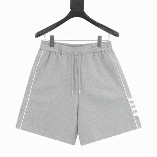 Thom Browne 汤姆布朗 侧边四杠色织短裤 定制32Jc初棉毛圈，特殊色多次调整定染，多年操作Tb的辅料基本完全一致了，口袋布红白蓝色织牛津纺材质，市面