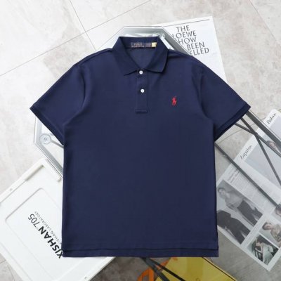 上新 纯原臻品 顶级复刻 Ralph Lauren 拉夫劳伦小码刺绣Polo衫短袖T恤 颜色：黑色 白色 宝蓝色 顶级复刻版本 区别市场通货 购入原版开模打造，