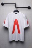 Aeniaa 音乐倒V限定短袖T恤 克重240 工艺 洗水处理 椭圆机裂纹印花 数码直喷网点工艺 对位整齐 无毛边 进口环保浆料刮浆 效果立体 字母清晰 宽松版