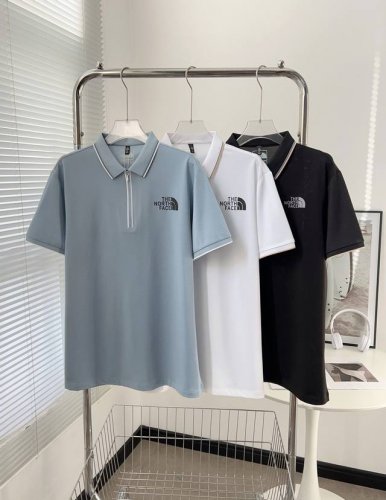 603# THE NORTH FACE 北面精品高档拉链POLO衫短袖 夏季新品 绝对高品质的东西，不论是面料还是做工很上档次的一款，面料采用冰丝速干面料，有弹