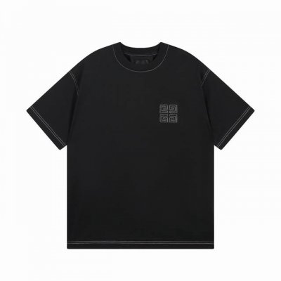 细节图 顶级版本 #Givenchy#纪梵希.25Ss经典4G贴皮立体刺绣短袖T恤 面料采用定制Giv全棉双纱面料 克重260G 手感松软细腻扎实 舒适透气不易