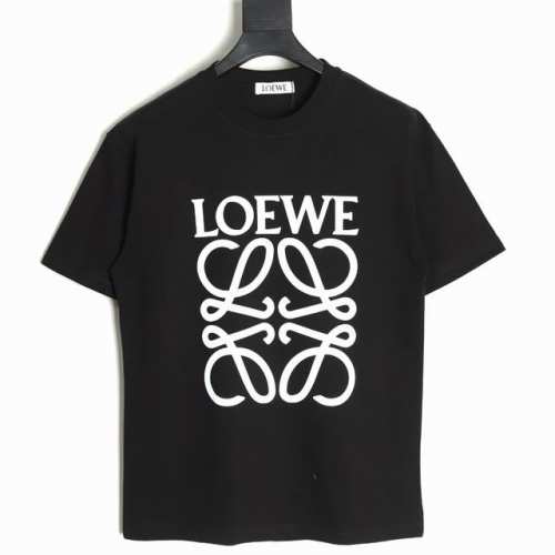 loewe 罗意威 25Ss 四叶草印花短袖T恤 面料经过2次高温缩水固色 不变形不缩水不起球 26支 G紧密双纱面料 配320G双纱拉架十字紧密高克重螺纹 螺