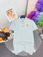 巴宝莉 高端定制、2025Ss新款时尚翻领短袖Polot恤、原版复刻、客供原版进口丝光棉面料、原版复刻经典品牌Logo、剪裁完美、做工精致、必入单品首选！尺码：