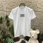 panda版本 供货 #代购级 巴宝莉 Burberry博柏利 Embroidered Logo T-Shirt 刺绣徽标超大号短袖 常规T恤 男女款 白色 秒