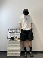 Ayc'teryx 始祖鸟新款经典大鸟Logo短袖T恤，男女休闲小鸟字母拉浆印花高端面料，重磅面料， 男女同款～ 颜色：黑色 白色 尺码：S～3Xl