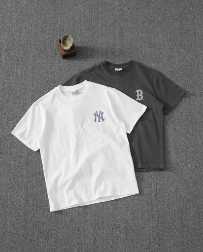 Mlb 男女情侣印花系列运动T恤大Logo休闲短袖25春夏季新款 三标齐全，吊牌可以扫码验证，一衣一码！原厂包装！领口压条保证舒适性！高端品质2025Mlb N