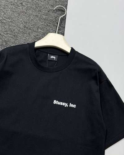 实拍细节图 斯图西Stussy Ss24 Wiki Tee 夏季系列纯色红框商品标签短袖T恤男女同款 颜色: 黑色 . 白色 尺码: S-Xxl S M L X