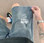 顶级品质 星空纹斯图西Stussy联名耐克水洗欧美高街牛仔短裤男女夏宽松Ins短裤 用彩色的牛仔调剂生活的枯燥 百搭牛仔复古高级 随便搭配一件短袖都非常时髦，休