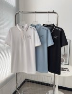 601# Arc'teryx 始祖鸟字母Logo 精美商务拉链polo衫短袖 原版面料 官方同款 定制 同缸染面料 手感非常舒服 春夏最新砖柜同步 时尚又个性