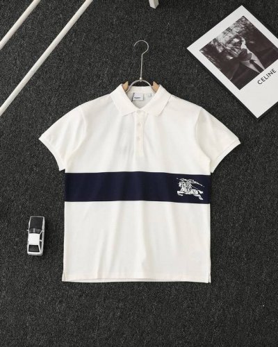 供 顶级复刻 Burberry 巴宝莉 25Ss 经典战马扎染Logo短袖polo衫 面料采用定制240G珠地棉面料，定制定染 非普通面料 精选高档珠地网眼布棉