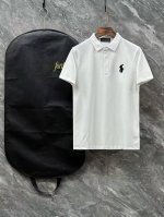 polo保罗 2025春夏新款短袖翻领polo衫T恤 修身版型 ～ 高端订制～ 设计前卫！订制丝光珠地棉、手感柔软～穿着舒适～刺绣品牌Logo工艺设计 ～ 纽扣