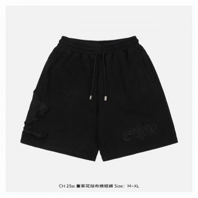 chrome Hearts 克罗心 25Ss 童军花贴布绣短裤 灵感源自八十年代复古 采用定制面料制作而成 官方同款 面料经过同缸染色工艺处理 手感舒适柔软 既