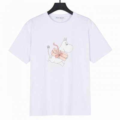 Acne Studios X Moomin25Ss限定T恤短袖 面料采用300克双纱精梳棉，定制32支1*1螺纹，成衣两遍水洗处理，面料舒适亲肤无异感，定制定染