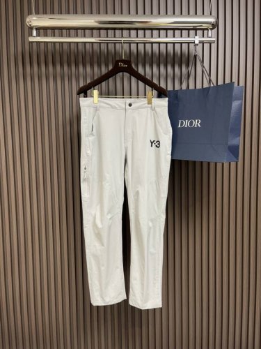 Y3 山本耀司 2025Ss春夏新款防撕裂拼接机能裤，梭织轻薄宽松户外风束腿卫裤，暗黑先锋机能拉链大口袋工装裤，山本防撕裂尼龙面料看得到的质感，版型自然演绎随性