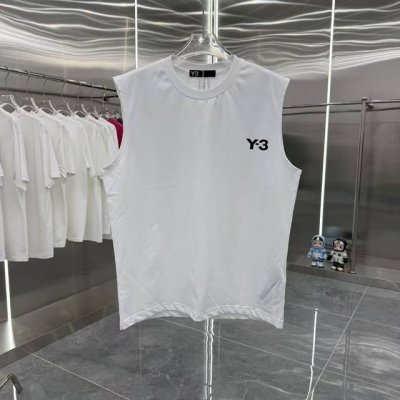 Y3 2025夏季新款 无袖背心 厚板硅胶 工艺 男女同款宽松版 S M L Xl Xxl 五个码 颜色 黑色 白色 灰色