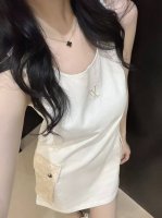 louis Vuitt* 25Ss驴家新款背心裙 上身减龄百搭 采用拼色设计 简单大方不失个性 立体印花Logo口袋撞色 Logo刺绣 绝绝子 Sml 款号 7
