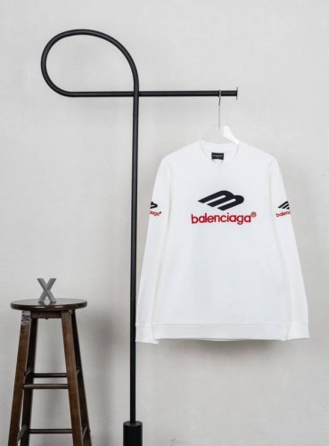 款号Xb41 Balenciaga 巴黎世家3M字母刺绣圆领卫衣 黑白双色 面料采用400克毛圈高克重95棉5氢纶1×1双纱洗一辈子都不会变形的 男女同款 官网