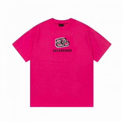 隔天到 Balenciaga 巴黎世家 互扣%精致印花 Logo标识印花 精致升级。短袖T恤 原版面料 官方同款 定制260克同缸染面料 手感非常舒服 春夏最新