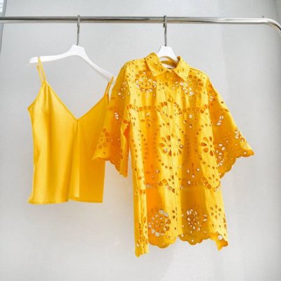 款号：9041 成分：100%Linen 尺寸：0 1 2 3 胸围 袖长 长 Bust Sle Long 6 118 27 70 8 122 28 71 10