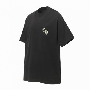 Chrome Hearts Ch 克罗心十字架贴皮绣短袖T桖 采用进口田岛机制作，皮均由定制定染 五金辅料均开磨定制 正确配置 黑色2025克罗心正品包装 28