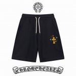 顶级版本 区别通货 Chrome Hearts 克罗心 Ss秀款 修身线条简约印花字母Logo潮流男女同款短裤 兼容所有身材 腰部松紧带黑白抽绳设计 定制抽绳口