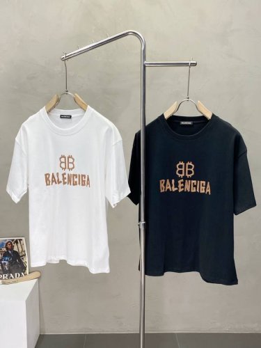 balenciga巴黎世家独家专供新款原单男士休闲短袖 高端定制 高端版本 时尚百搭爆款进口面料 手感超柔软细腻 穿着亲肤舒适 高端精品 代工厂P精细做工 上身