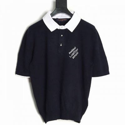 louis Vuitton 路易威登 Lv 24Ss 拼色签名Polo短袖T恤 新款Polo 绝对的大爆款 上身无敌了 专柜价12550购入 纱线是51支长绒棉