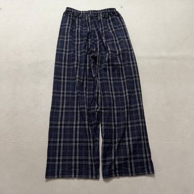 Balenciaga条纹绣花字母长裤