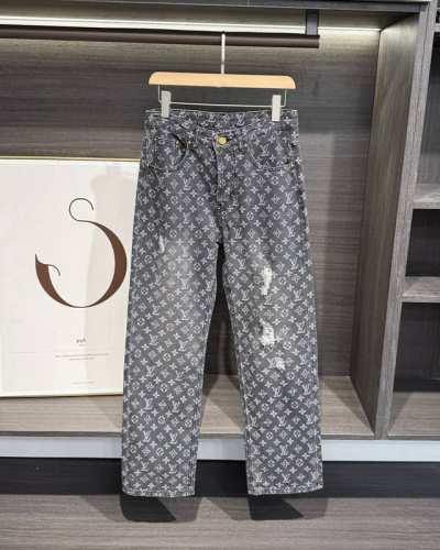 Louis Vuitton 路易威登 Fw22 满印老花小红人牛仔长裤 专柜同款Louis Vuitton Lv Fw22满Logo老花牛仔裤，官方指导价高高在