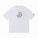 p70#K014 moncler/蒙口 《官网同款印花图案》 双纱纯棉短袖 -【260G双纱纯棉顶级面料 手感柔软 百分百纯棉独家出货 定染硫化黑无尘处理面料