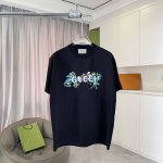 GUCC*古驰 2025夏季新款 个性字母logo印花 定制面料300g 短袖T恤 男女同款 颜色：黑色 杏色 尺码: S M L XL XXL 五个码