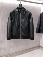 P480 Lv 官网同款，三标齐全，提前发售 2025Ss开秋新款男士皮衣夹克外套，原单三标齐全高端版本 专柜定制面料 透气舒适度高，细节无可挑剔，品牌元素设计