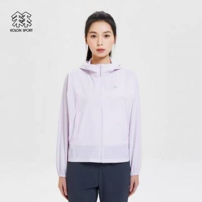 上新# 区别市场通货！不要拿市场便宜货相比！ 可隆专柜随意对比 Kolon Sport可隆户外女子轻量皮肤衣弹力防晒Upf80+防风夹克外套 Kolonspor