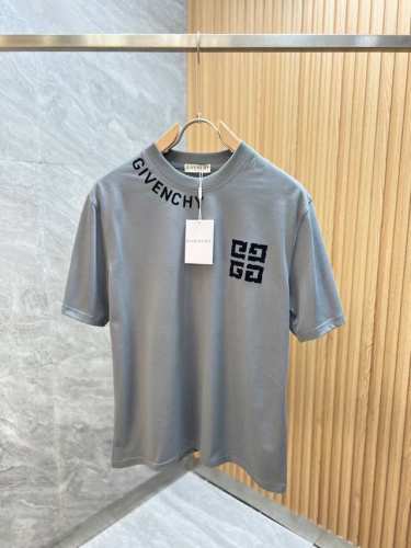give 纪梵希 2025春夏新品 三标齐全 圆领纯棉短袖T恤 好货不用过多介绍 看细节 专柜码数：M-Xxxl 175 140建议L ，