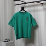 Chromehearts 克罗心 25Ss 走秀款十字架贴布刺绣水洗烧花短袖T恤 定制面料300克双纱 后背一整块大贴布 成本极高 美式酸洗做旧原身布激光烧花贴