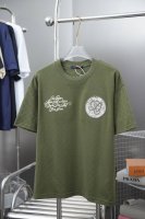 100 路易 Lv 25Ss早春新款短袖 棋盘格纹提花刺绣短袖 轻奢主义 男女日常通勤穿搭必备单品 正确版本 欢迎对比 详细特征 · 珠地格提花面料，100%纯