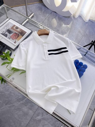 开春新品 阿玛尼 2025Ss夏季新款字母Logo男士翻领Polo衫！经典商务男款，高端男装的天花板级别的商务男款！简约时尚大气不失优雅，单穿内搭体面过人，品质