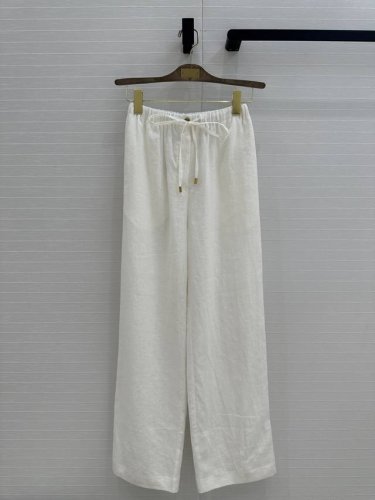 独家首发高端品质25Ss早春新品！Lp长期主义老钱风穿搭极简亚麻直筒裤！定制进口100%亚麻面料质感细腻挺阔！松紧腰系带设计演绎慵懒随性的高级单品。经典中高腰直
