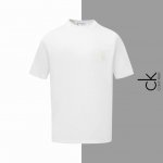款号#Z72 ck限定字母小标发泡圆领短袖 calvinklein官网一致款式 面料 32支双纱280克纯棉面料 同缸同色织染螺纹 颜色一致 工艺 进口机器发泡