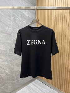 Zzegna 杰尼亚 2025年春夏新品上新 三标齐全 丝光棉圆领短袖T恤 好货不用过多介绍 看细节 专柜码数：M-Xxxl 175 140建议L