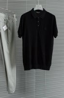 new# L p2540春夏针织丝光棉翻领短袖polotee#经典商务休闲短袖polo衫！ 整体触感舒适爽滑、轻盈有质感，尽管面料看似轻薄却富有特别的尊贵感！色