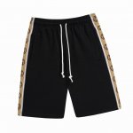 古驰 Gucci 夏季新款，侧边反光织带休闲短裤，两侧经典品牌Logo元素针织提花撞色装饰，经典复古，内外细节工艺精益求精，男女同款 Color：黑色 Size