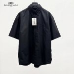 原单 款号：Bl111 上新 Balenciaga 丨 巴黎世家Blcg 25Ss新款 红色胶带字母短袖衬衫- 夏日焦点预警！宝子们巴黎世家2025春夏系列又双