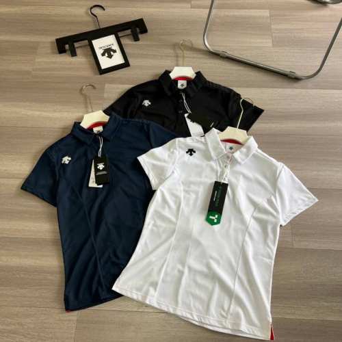 顶级版本，区别通货 Descente迪桑特Awaken破风跑步春夏新品运动速干短袖polo 全新面料短袖运动休闲polo衫 专柜同步！ 客供订制原版跟单面料 天