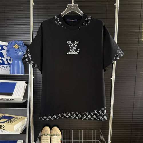 188 当天到货 现货现配 Louis Vuitton 路易威登 25Ss刺绣贴皮Logo短袖T恤 独家首发高定 面料采用260克重双纱精梳棉，定制32支双股螺