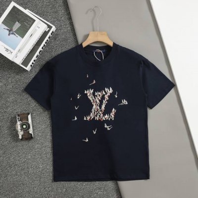 上新 顶级复刻版本 lv路易威登 25Ss早春新款 彩色刺绣帆船Lv字母短袖 轻奢主义 男女日常通勤穿搭必备单品 正确版本 欢迎对比 详细特征 320克100%