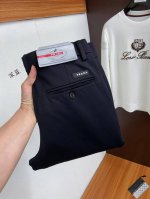 p250 Prada/普拉达 超A代购级别强货 2025春季专柜新款 P家专柜直供产品，顶级原单商务正装直筒男士西裤休闲裤。 25Ss春季高端男士定制专柜高级品