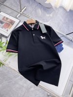 Tb汤姆布朗25Ss新款春夏短袖翻领T恤polo，最高版本客供定制高端朱地面料简单时尚款，拼色螺纹超级好看！经典Logo简单大方的款式！满满的高级感，四季可穿。