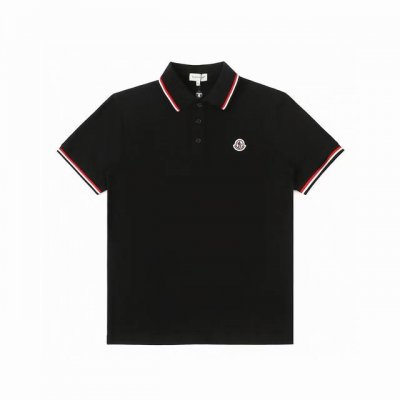 Moncler 蒙口 经典Logo 刺绣 拼色领 升级 灵感源自八十年代复古 原版面料 官方同款 polo衫 定制 同缸染面料 手感非常舒服 春夏最新砖柜同步