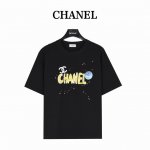 本地自取160 chanel 香奈儿 24Ss 笑脸短袖T恤 面料采用定制240G 26支特滑双股精棉平纹高密无尘全棉布料。前幅高密度加厚，走线平整，代工品质，